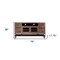Homeroots 76" Brown Solid Wood Cabinet Enclosed Storage Distressed TV Stand 528716 - alternate 2
