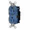 Hubbell Wiring Device-Kellems Straight Blade Receptacle, 5-20R, 20 A, 125V AC, 2 Pole, 3 Wire, Surface Mount, Grounded HBL8300STBL - alternate 1