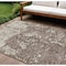 Homeroots 9' X 12' Brown And Ivory Abstract Washable Indoor Outdoor Area Rug 612723 - alternate 1