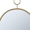Homeroots 28" Gold Round Iron Framed Accent Mirror 485009 - alternate 3