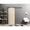 Sartodoors Sliding Barn Door with Hardware, Planum 0016 Natural Veneer and Aluminum Strips, 6.6FT Rail Hangers PLANUM0016BD-B-SHP-28 - alternate 1