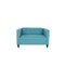 Homeroots 50" Teal Blue And Dark Brown Loveseat 530507 - alternate 3