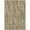 Homeroots 9' X 12' Artichoke Green And Ivory Striped Washable Indoor Outdoor Area Rug 609028 - alternate 1