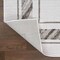 Jonathan Y Athens Classic Border Marble Pattern High-Low Silver/White 4 ft. x 6 ft. Area Rug CAR102A-4 - alternate 4