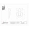 Hubbell Wiring Device-Kellems 1 Gang -Gang Vertical Weatherproof Cover, 2 27/32 in W, 4 9/16 in H HBL74CM24WO - alternate 3
