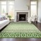 Homeroots 3' X 5' Green Sage And Ivory Geometric Washable Indoor Outdoor Area Rug 613843 - alternate 6