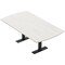 Skutchi Designs 6 Person Conference Table With Power Unit | 6' Arc Rectangle Table | Harmony Series HAR-AREC-48X72-T.BK-WA7976-NA - alternate 1