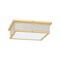 Hudson Valley Lighting Ashdown Integrated LED Flush Mount in Aged Brass/Off-White by Mark D. Sikes MDS1900-AGB/OW - alternate 1