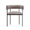 Manhattan Comfort Onda Metal Vegan Leather Dining Chair in Taupe DC1608-2 - alternate 6