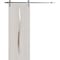 Sartodoors Modern Barn Door 18 x 84 inches, BASIC 3002 Ash Franko, 6.6FT Silver Rail Track Heavy Hardware Set BASIC3002BD-S-YAFR-1884 - alternate 1