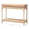 Bali & Pari Oxford Braided Natural Rattan Console Table 259-14171-ZORO - alternate 5