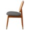 Leisuremod Holbeck Dining Chair with Upholstered Leather Seat and Beech Wood Legs, Grey, 4PK HC18GR4 - alternate 7