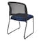 Office Star Products ProGrid Titanium & Black Visitors Chair, Sled Base, Icon Blue 86725R-225 - alternate 4