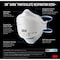 3M Particulate Respirator, N95, Aura, Flat-Fold, Low-Profile, 3-Panel, Nose Clip, White, 10 pk 9205PH10-DC - alternate 4