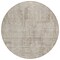 Homeroots 8' Taupe And Beige Round Geometric Washable Indoor Outdoor Area Rug 594595 - alternate 6