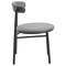 Leisuremod Lume Modern Dining Side Chair in Polyester with Black Steel Frame in Charcoal LC20CH - alternate 4