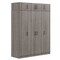 Homeroots Three Piece Gray Solid and Manufactured Wood Bedroom Set 596534 - alternate 1