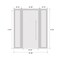 Vdomdoors Front Exterior Prehung Metal-Plastic Door, Manux 8111 White Silk, 2 Side Sidelite Transoms, Office MANUX8111EXD-WS-W14+36+14xH80-RH - alternate 4