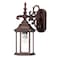Homeroots Petite Brown Domed Hanging Glass Lantern Wall Light 398586 - alternate 1