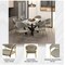 Leisuremod Bella Collection Modern Dining Chair in Light Grey, 2PK BC21LGR2 - alternate 3