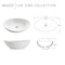 Anzzi Verona Series 23 in. Ceramic Oval Vessel Bathroom Sink Basin in White LS-AZ926 - alternate 5