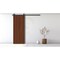 Sartodoors Modern Barn Door 28 x 96 inches, BASIC 3001 Walnut Franko, 6.6FT Rail Track Heavy Hardware Set, S BASIC3001BD-B-GOFR-2896 - alternate 5