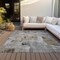 Homeroots 3' X 5' Gray Ivory And Brown Abstract Washable Indoor Outdoor Area Rug 596866 - alternate 5