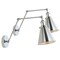 Jonathan Y Rover 7" Classic Industrial Metal Adjustable Arm LED Wall Sconce, Chrome, 2PK JYL7460A-SET2 - alternate 1