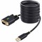 Startech.Com 10FT 3M USB TO SERIAL ADAPTER CABLE, COM RETENTION, INTERCHANGEABLE SCREWS/NUTS, USB-A TO DB9 1P10FFC-USB-SERIAL - alternate 1