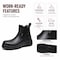 Handpoint Men's 6 in Soft Toe Slip-On Work Boots-Waterproof Leather Chelsea Boots, Slip Resistant, 7.5 80M02-EE-7.5 - alternate 2