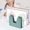 Acrimet 5 Section Incline File Sorter Desk Organizer Rack for Office Desktop Plastic Solid Green 225.6 - alternate 3