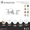 Kingston Brass Widespread Bathroom Faucet with Brass Pop-Up, Polished Chrome KZ4461CML - alternate 2