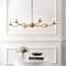 Jonathan Y Shana 35.5" 6-Light Grand Modern Transitional Adjustable Sculptural Wavy Arm Candle-Style Metal LED JYL9558B - alternate 6