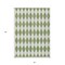 Homeroots 3' X 5' Green And Ivory Geometric Washable Indoor Outdoor Area Rug 577049 - alternate 5