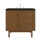 James Martin Vanities Laurent 36" Single Vanity, Honey Oak w/ 3 CM Phantome Eclos Top 545-V36-HNO-3PHT - alternate 1