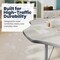Flash Furniture Wren 60 in Flower Adjustable Height Activity Table, Thermal Laminate Top, Short Legs, Light Gray XU-A60-FLR-LTGRY-T-P-GG - alternate 5
