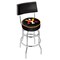 Holland Bar Stool Co 25" Chrome 2-Ring Virginia Military Institute Swivel Bar Stool, Back L7C425VAMilI - alternate 1