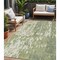 Homeroots 5' X 8' Sage And Ivory Abstract Washable Indoor Outdoor Area Rug 613315 - alternate 1