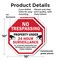 Signmission No Trespassing Property Under 24 Ho, 10 inch X 10 inch, Plastic Sign, 2PK OC-P-2PACK-10-98 - alternate 4