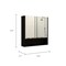 Homeroots 24" Black Wood Floating Double Door Bathroom Vanity And Medicine Cabinet With Mirror 478203 - alternate 3