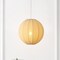 Jonathan Y Sia 16" 1-Light Scandinavian Japandi Adjustable Lantern Metal w/Ribbed Cocoon Globe Shade LED Pendan JYL4206A - alternate 8