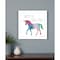 Homeroots Ride a Unicorn White Framed Print Wall Art 405592 - alternate 2