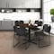 Regency Round Cain Breakroom Table W/ 4 Zeng Stack Chairs, 30 in W, 30 in L, Neo Walnut TB30RNDNW44BK - alternate 7
