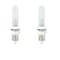 Bulbrite KX-2000 120V T3 Light Bulbs, Frost Glass, Mini-Candelabra E11 Screw Base, 60W, 2700K, 2PK 861350 - alternate 1