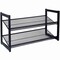 Organize It All 2 Tier Adjustable Mesh Shoe Rack in Black 23542-BLACK - alternate 5