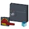 Siemens door mounted rotary operator EMERGENCY OFF IEC IP65 with door interlock 3VA9677-0FK25 - alternate 2