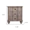 Homeroots 25" Brown Solid Wood Two Drawer Nightstand 701714 - alternate 6