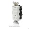 Leviton Straight Blade Receptacle, 5-15R, 15 A, 125V AC, Surface Mount, Self-Grounded MT162-2BU - alternate 2