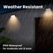 Techko Outdoor Solar Aluminum Rounded Wall Sconce with Motion Sensor & LED Lightbar, 8PK SML-3207-1-8PK - alternate 8