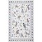 Jonathan Y Catmosphere Festive Feline Floral Border Non-Slip Machine-Washable Ivory 5 ft. x 8 ft. Area Rug ANM100E-5 - alternate 1